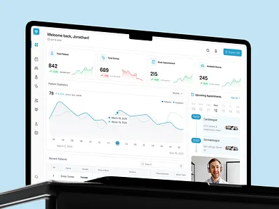 Healthcare Dashboard 3d admindashboard animation appmockup blueui dashboarddesign datavisualization doctordashboard healthcareinnovation healthcareui healthtech hospitalinterface intertypography medicalapp nocodedesign patientmanagement productdesign uiux uiuxdesign uxdesign
