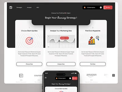 Marketing Agancy Responsive Design ( Mobile & Desktop ) 💣 design figma minimal mobile mobileapp mobiledesign responsive ui uidesign uiux uxdesign webdesign website websitedesign