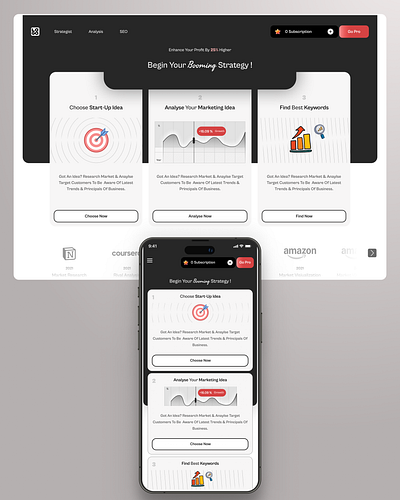 Marketing Agancy Responsive Design ( Mobile & Desktop ) 💣 design figma minimal mobile mobileapp mobiledesign responsive ui uidesign uiux uxdesign webdesign website websitedesign