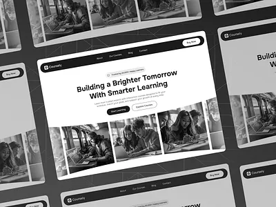 Coursely – E-Learning & Courses Website Design📚 cleanui coursemarketplace digitalacademy education figma figmadesign framer job website landingpagedesign learningplatform minimaldesign modernui onlinecourses saasdesign teachingwebsite trainingplatform webappdesign webdesign webflow