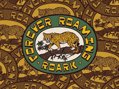 FOREVER ROAMING - Graphics for Roark badge design branding graphic design illustration vintage vintage badge vintage jacket vintage logo