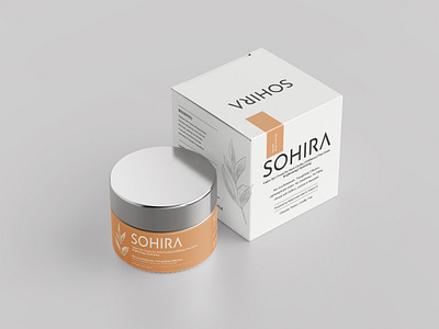 Cream jar label and packaging box cosmetics label cosmetics packaging graphic design jar label jar packaging label minimal design