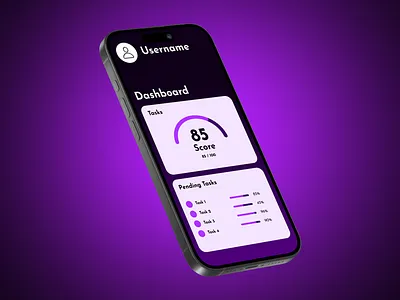 task management app's UI app design ui ux