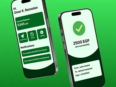 UI for money transfer app app branding figma ui ux