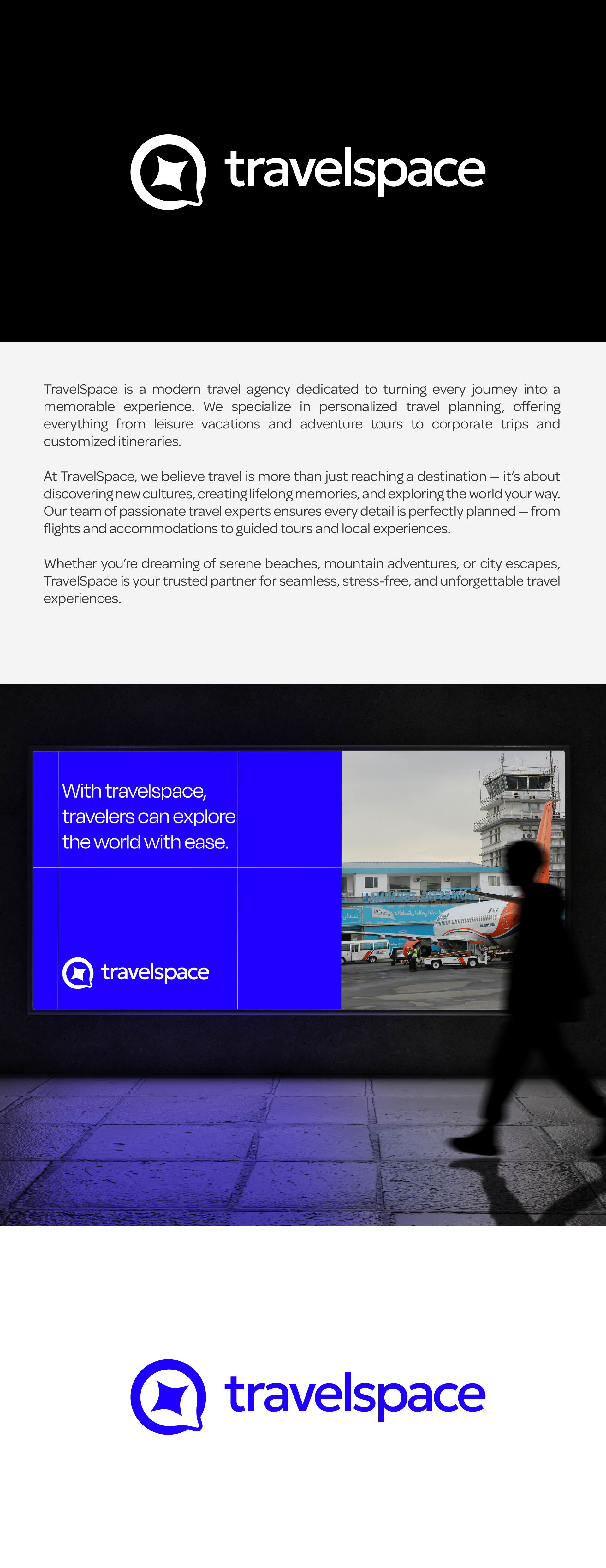 travelspace - Morden Travel Agency brand branding logo travel travel agency