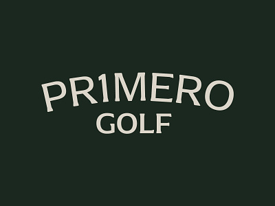PR1MERO GOLF Wordmark branding design golf handlettering hashtaglettering lettering logo process vectormachine wordmark