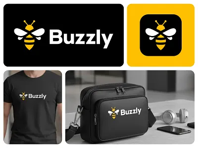 Buzzly logo design abstract logo branding butterfly logo butterfly logo design creative logo logo logo design professional logo tech logo