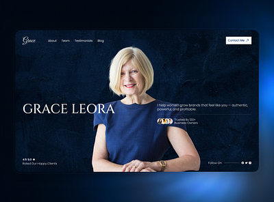 Women business consultant website consultant consulting website ui design ux website website design women