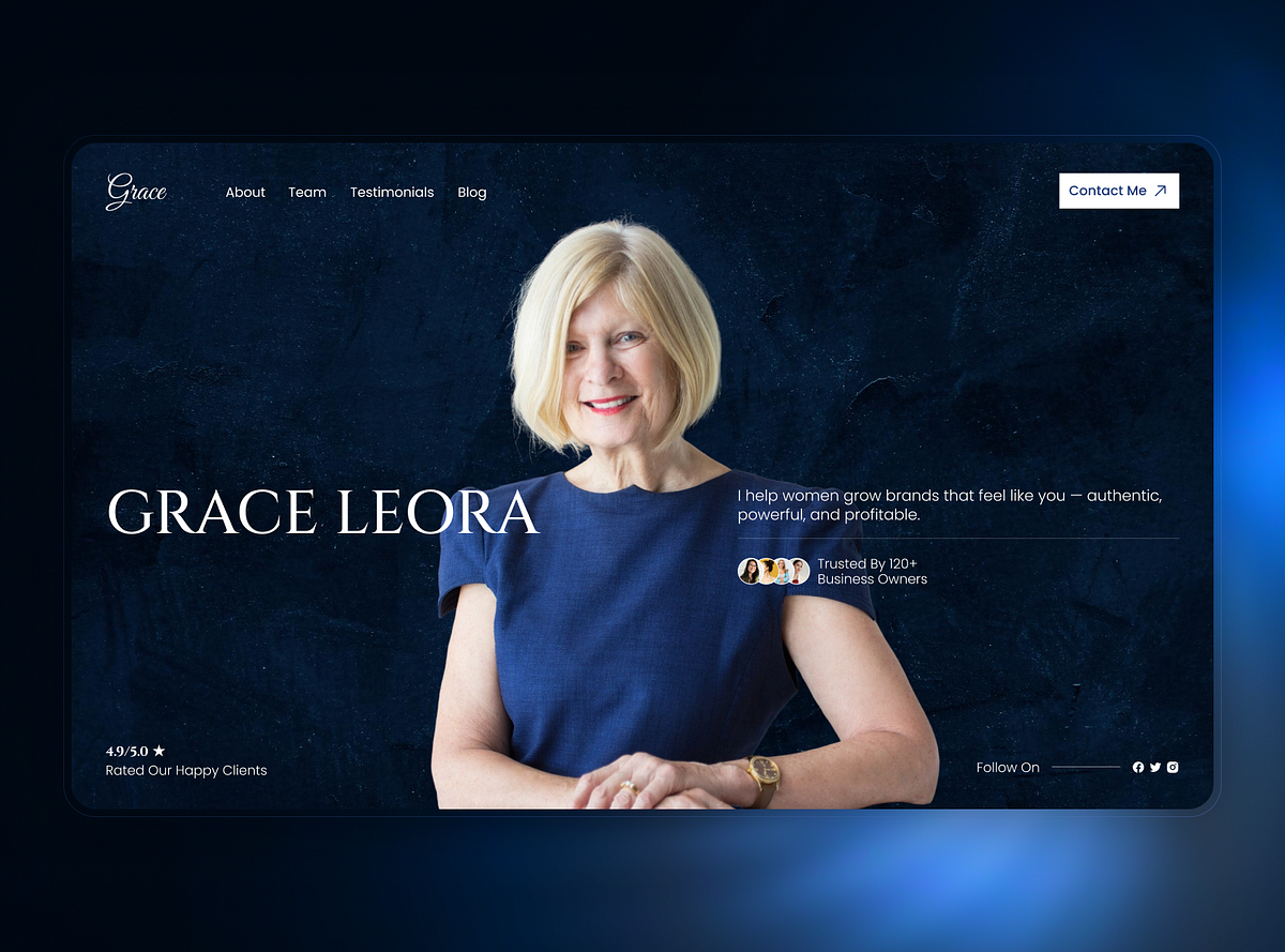 Women business consultant website