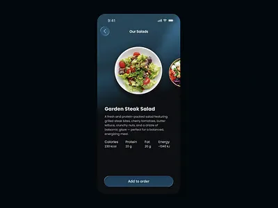 Animated Restaurant Menu Carousel animation aplication app application design figma fooddelivery foodui menu microinteraction mobile mobileapp motion graphics restaurantapp restorant ui uiux