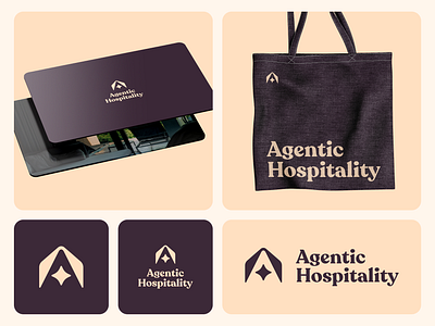 Agentic Hospitality • Logo design booking brand design brand identity branding branding agency hospitality hotel logo ai logo design logotype