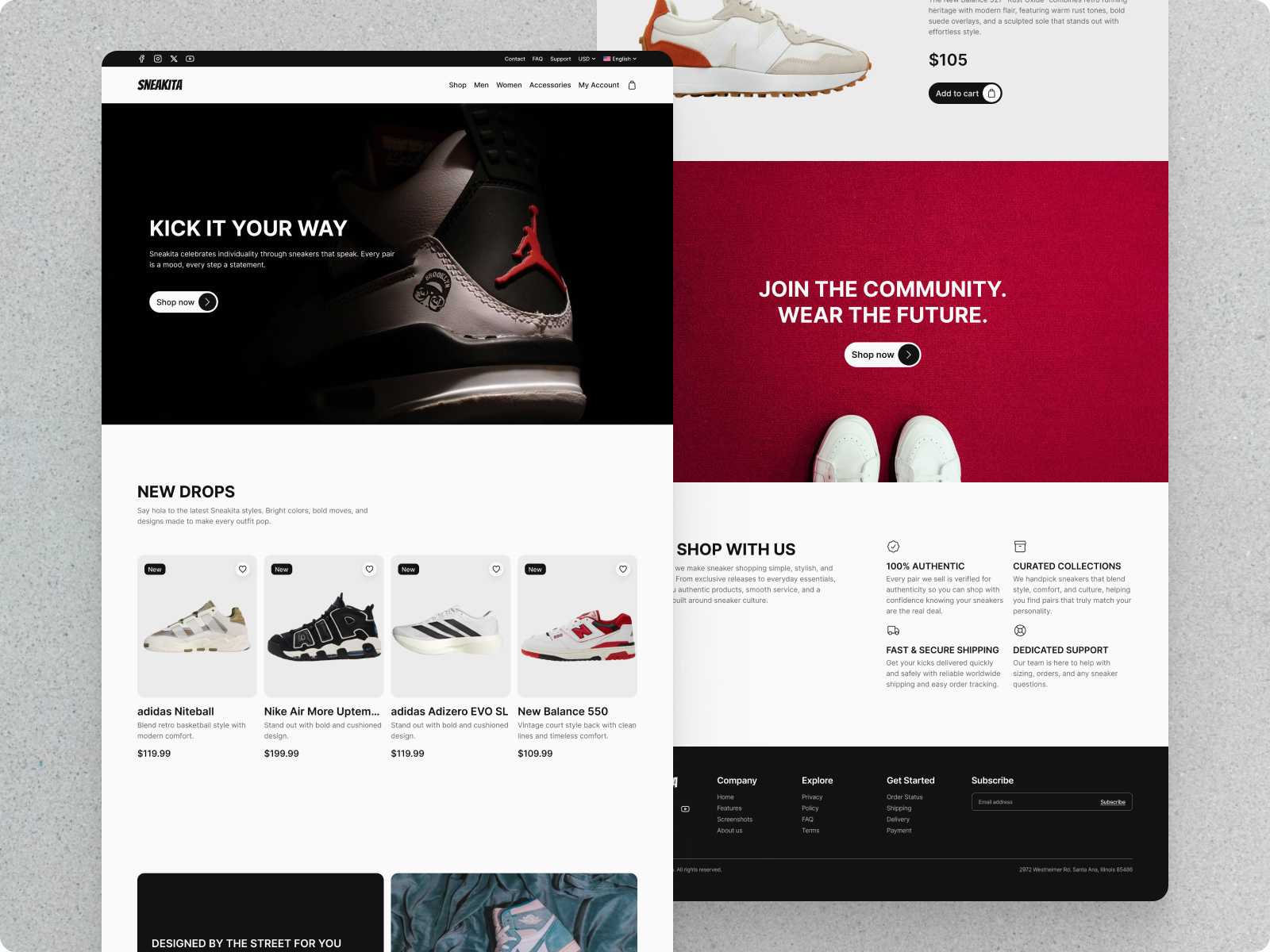 Example of Landing Page Design