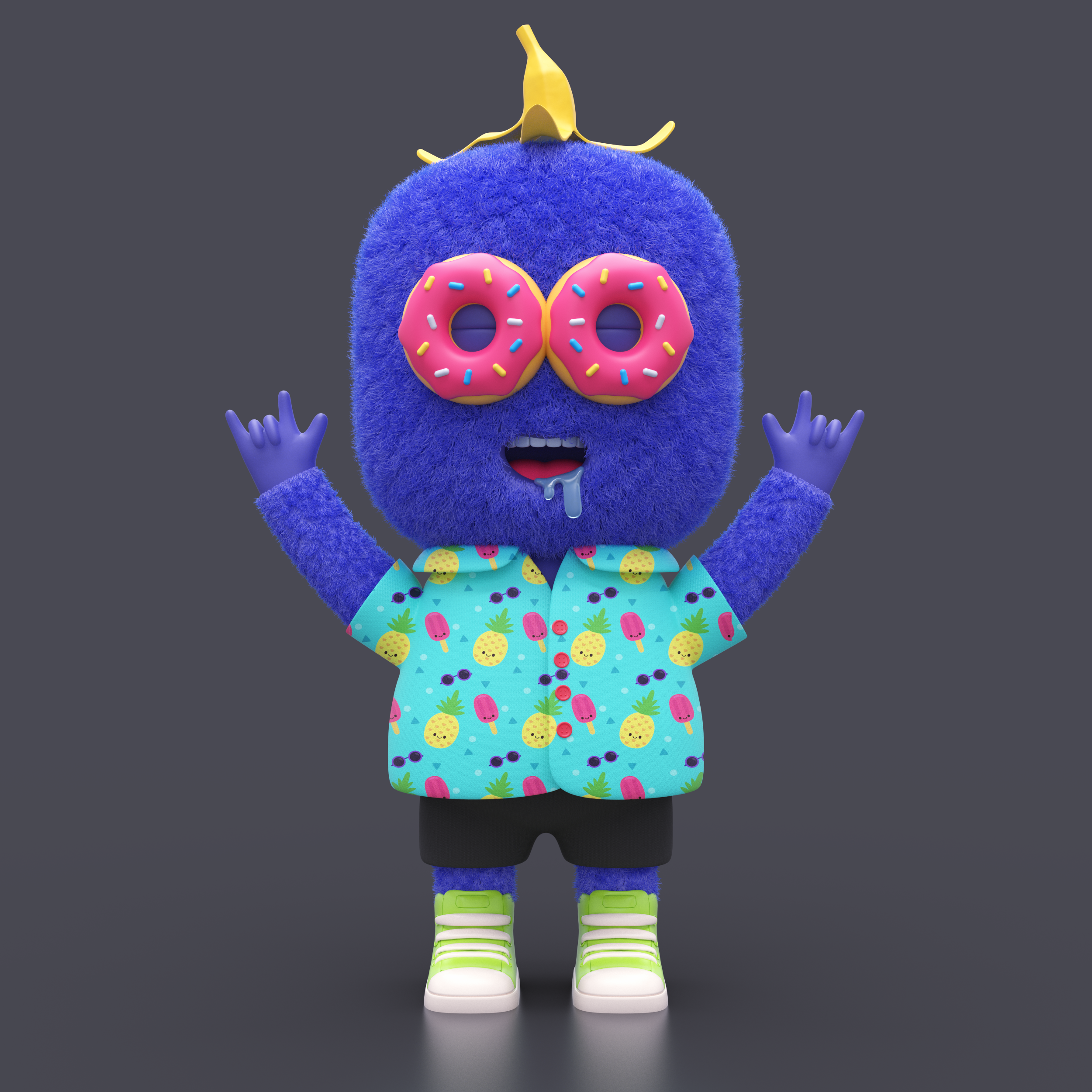 Example of 3D Cartoon Character Mascot