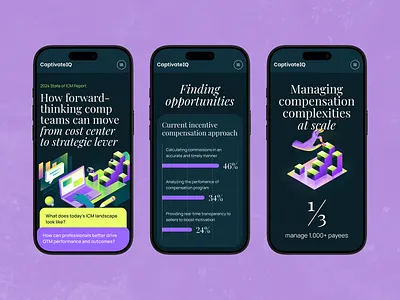 CaptivateIQ — Mobile Report app design design design studio graphic design illustration interface mobile product design typography ui user experience user interface ux web web app design web design website design