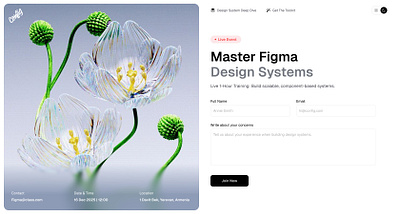 Master Figma Design Systems - Daily UI #001: Sign Up ai animation daily ui design system figma inspiration join now ui product design registration form sign up ui ux
