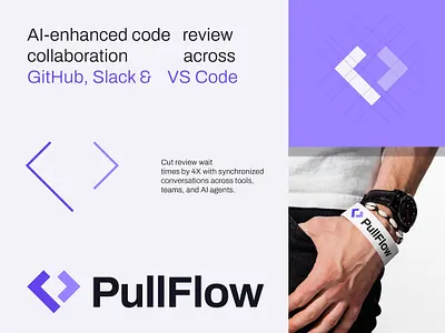 AI-Enhanced Logo Design for PullFlow Modern Tech Brand Identity ai brand identity brandidentity branding designinspiration icon identity logo logo design logo mark logodesign logoinspiration logomark logotype minimal modern logo modernlogo symbol techlogo vector