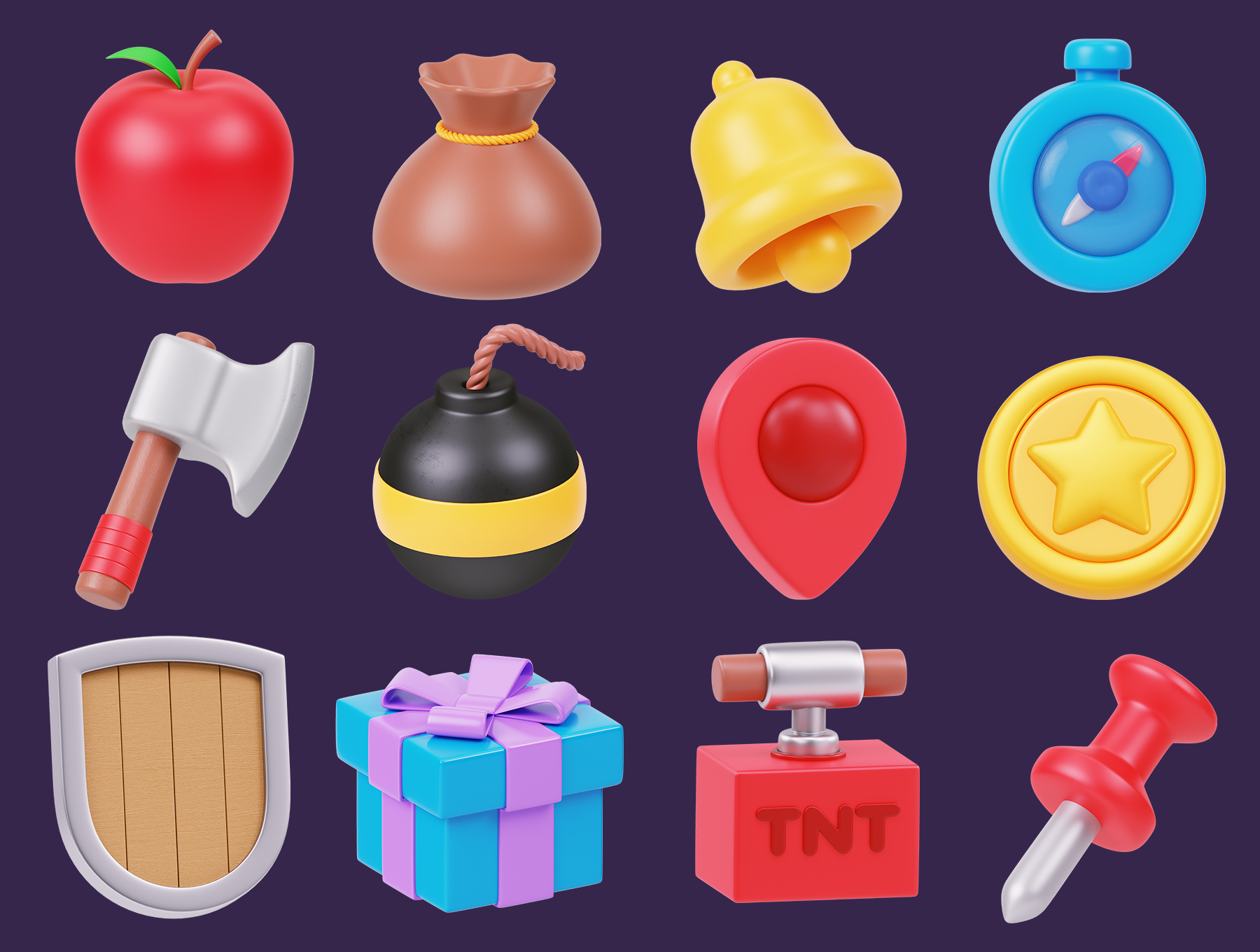 Example of Professional 3D Icons