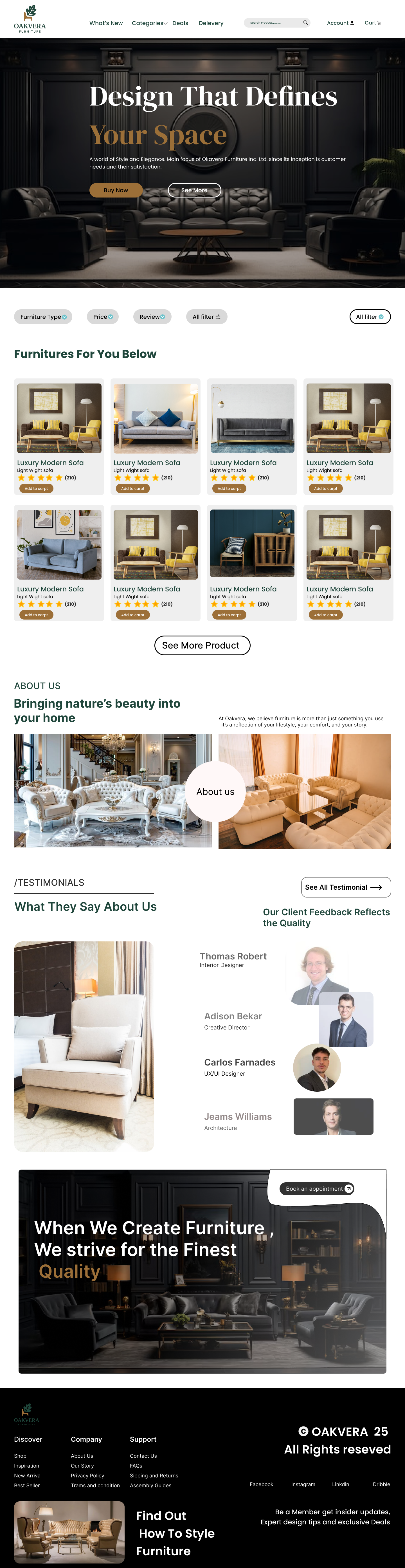 This is Furniture Landing Page furniture landing page graphic design landing page ui