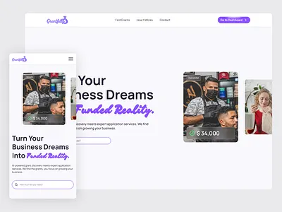 Hero Section - Grantfully design finance grant hero hero section mobile app ui ui design uiux ux