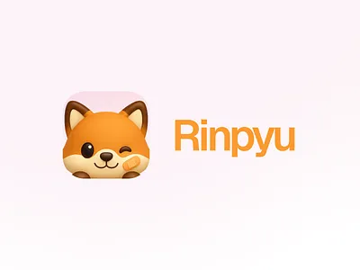 Meet Rinpyu — the little fox behind your rewards crypto fintech mascot minimalism ui web3