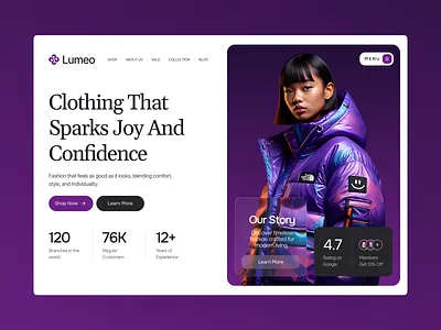 Lumeo – E-commerce Clothing Store Website Design 👕 boutique clothingstore ecommerce fashion figma landingpagedesign lifestylebrand minimaldesign modernui onlinestore productdesign responsivewebdesign storefront ui uiux uiuxdesign web design webappdesign webdesign webflow