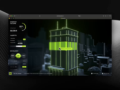 smartcitycenter.me 3d 3d web 3d website 3dweb city hud iot motion motion graphics smart building smart city smart home three js threejs urban experience