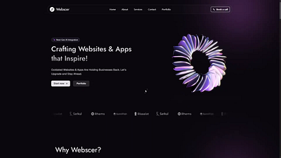Webscer - Design & Development Studio 3d animation app branding design graphic design logo motion graphics ui web