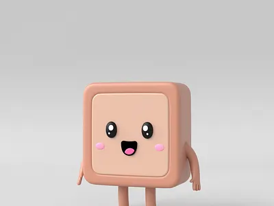 App Mascot Project 3d 3d art animation branding cinema4d design illustration ui