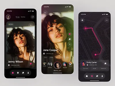 Modern Dating App UI Design — Connect, Match & Chat Seamlessly 2025 trends app design chat app ui dating app ui lifestyle app design matchmaking app mobile mobile app romance app design social app design social media app ui design