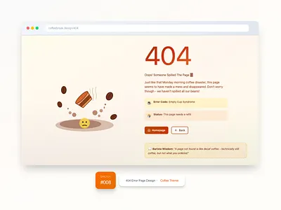 #DailyUI 008 Challenges dailyui error 404 figma ui ux web design