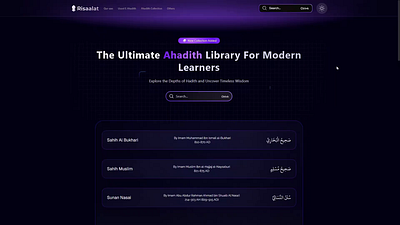 Risaalat.com 3d animation branding graphic design ui