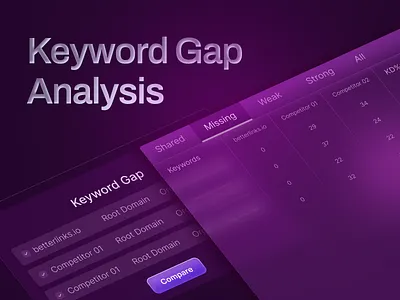 Keyword Gap Analysis artshare branding creative design flat glass graphic design illustration illustrator ui
