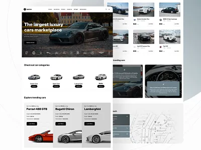Landing page template for car rental marketplace app automotive template car rent car rental framer home page landing landing design landing page luxury rentals marketplace nocode nocode template rent a car responsive template responsive website ui ui kit ux website template