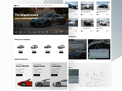 Landing page template for car rental marketplace app automotive template car rent car rental framer home page landing landing design landing page luxury rentals marketplace nocode nocode template rent a car responsive template responsive website ui ui kit ux website template