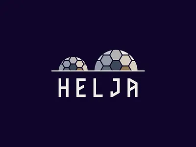 Helja / Logo design branding domes earth glamping graphic design hotel iceland logo logotype nature night nordic design nordic logo nordic typo norse mythology outdoor brand