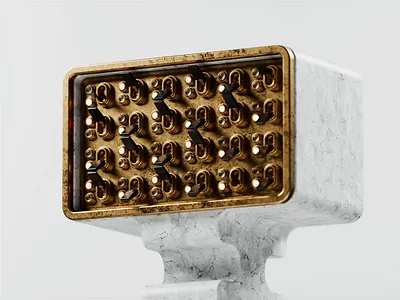 Switchboard 3d 3d animation blender blender3d button dial illustration isometric isometric illustration light switch toggle