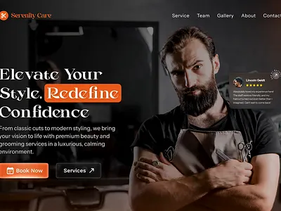 Salon & Spa Booking Website UI - Clean, Modern, and Intuitive UX barberdesign booking branding brutalism design dzn asif flat ui frasurbane frasurbane website landing page luxury design minimal ui modern website premium website salonwebsite ui ui design ui ux webdesign website
