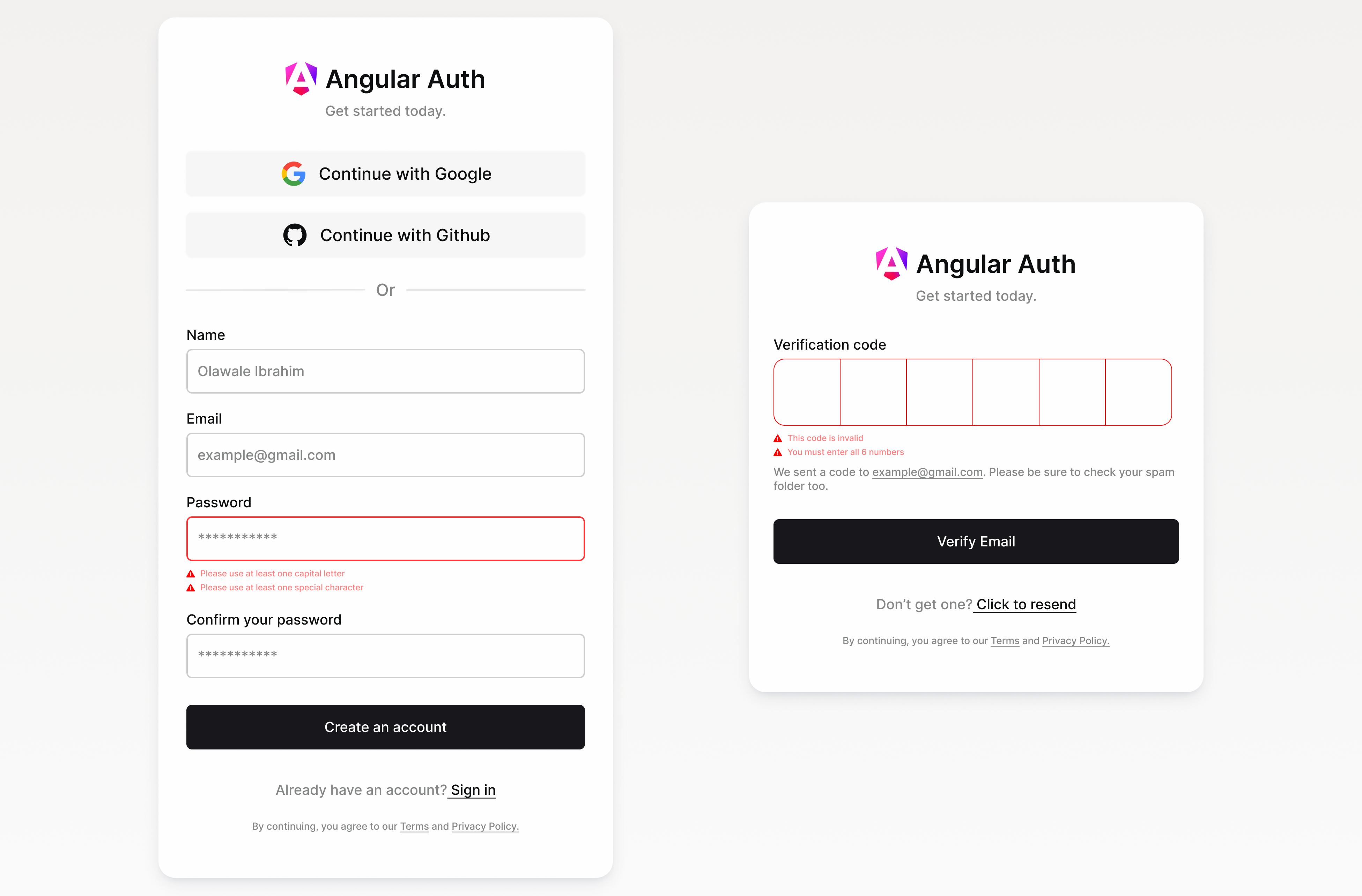 Register Authentication Screens authentication challenge design product design splash screen trends ui ux