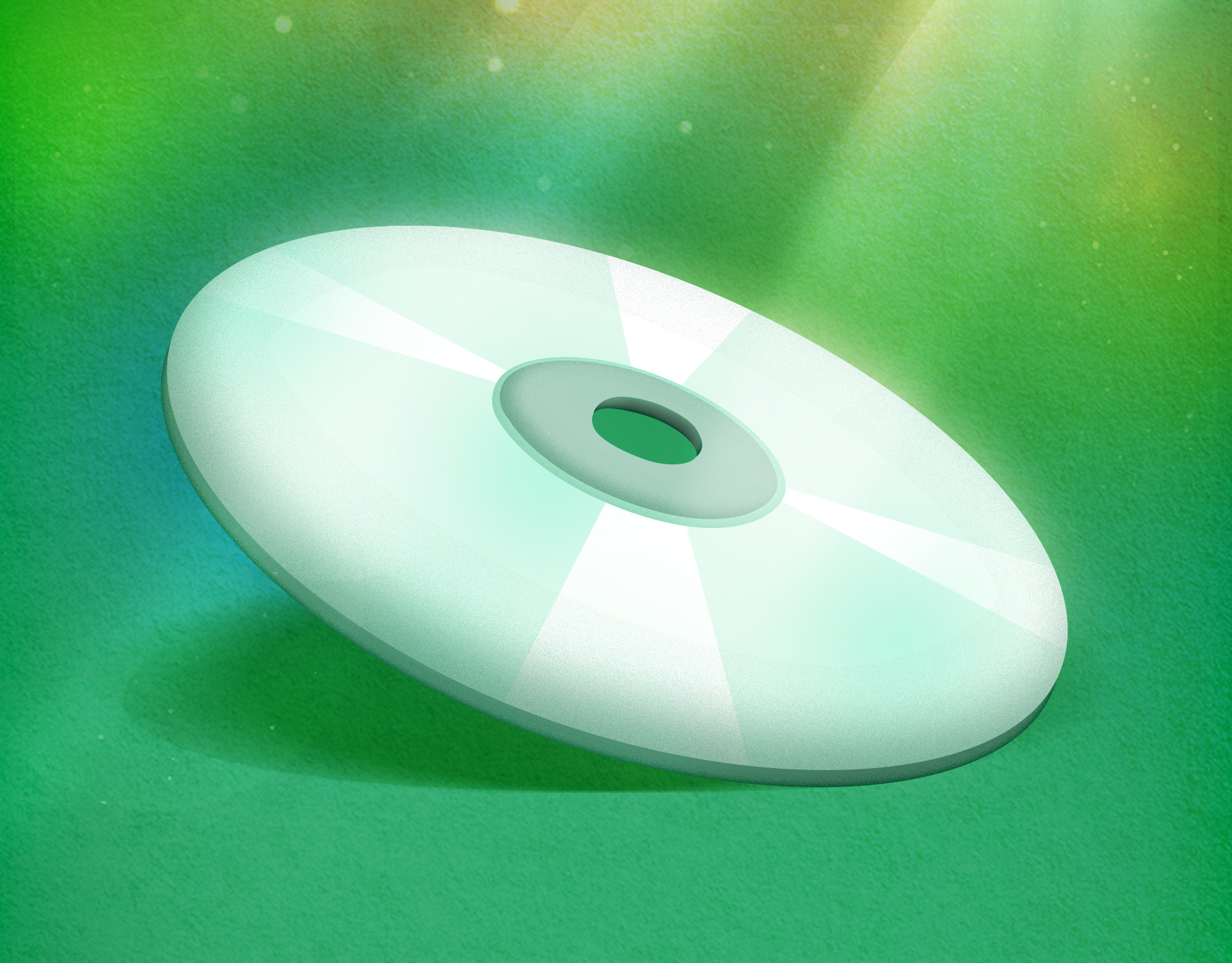 CD cd green music play