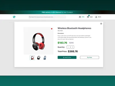E-Commerce Product Page – Add to Cart Interface add to cart e commerce figma graphic design minimalui product page ui ux web design