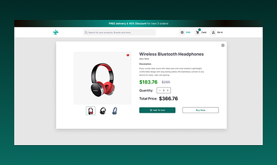 E-Commerce Product Page – Add to Cart Interface add to cart e commerce figma graphic design minimalui product page ui ux web design