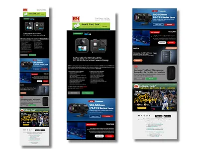 Tech Retail Email Design – GoPro & Gear Promo for High-Convertin automation canva design email design email marketing email template design figma flows setup graphic design klaviyo klaviyo flows mailchimp newsletter design template design