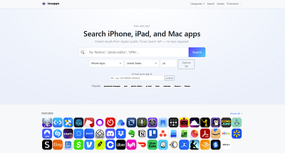 iOS App Market ios ui web design