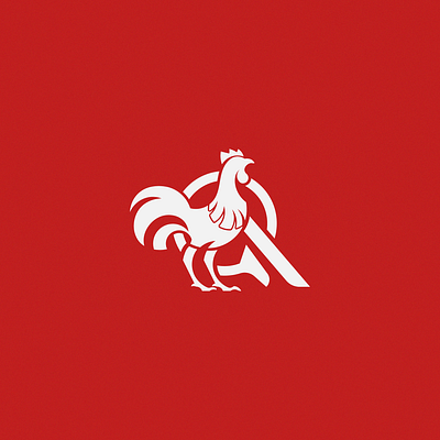 Minimalist fighting rooster logo branding graphic design logo logo design