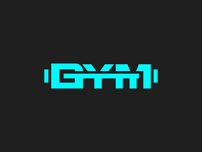 Wordmark Gym Logo Design barbell logo branding design dumbell icon dumbell logo fitness logo gym gym dumbell gym icon gym logo gym text lettermark logo logo collection logo design logotype wordmark