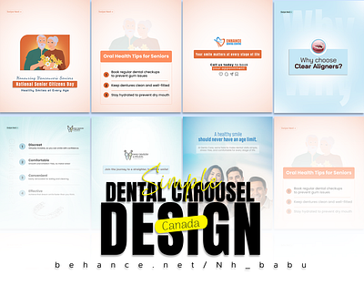 Dental Carousel Design carousel centist clinic dental design esthetic graphic design health medical medicine pharmacy social media post