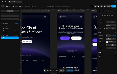 Making things live for you 😁 ai ai saas ai saas landing page ai web design ai website animation branding dark screen dark website framer framer template landing page design screens ui ui design uiux uixamjad web design website design