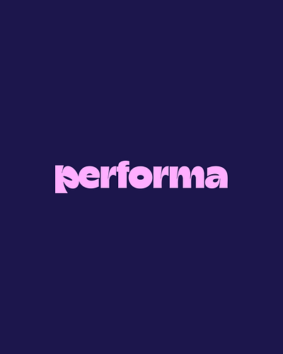 Performa Digital brand identity branding clean design graphic design identity design illustration logo minimal modern navy pink purple vector
