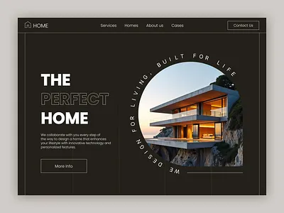 Web site design: landing page home page design ui ux