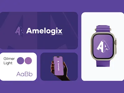 Amelogix Marketing-Logo Design adobe branding design design logo graphic design illustration logo logo design ui vector
